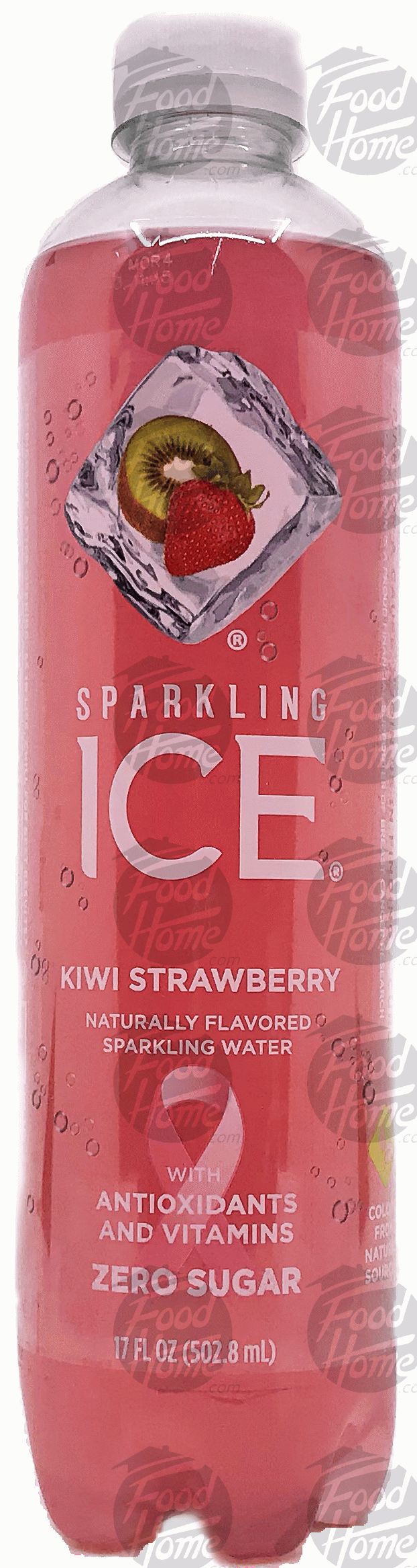 Sparkling Ice  kiwi strawberry naturally flavored sparkling mountain spring water, zero calories, 3% juice Full-Size Picture